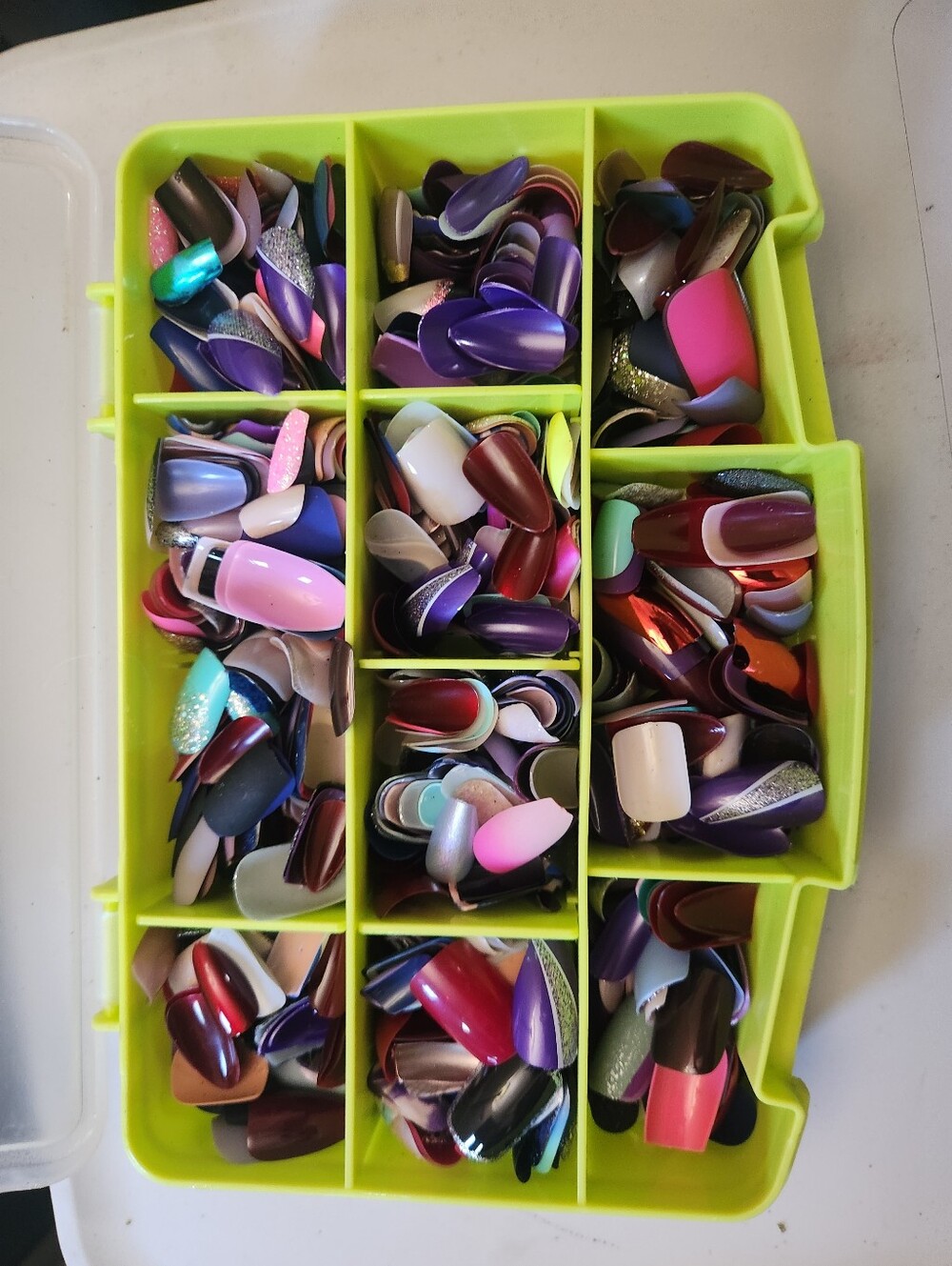 Assorted Press-On Nail Tips - Multicolor Mix
